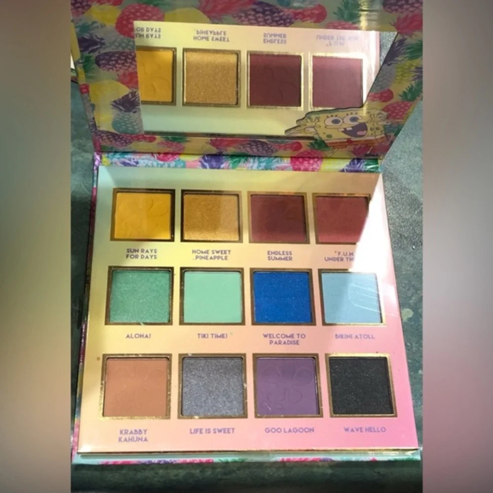 Nickelodeon Spongebob Squarepants‎ 12quad tropics themed eyeshadow palette new
